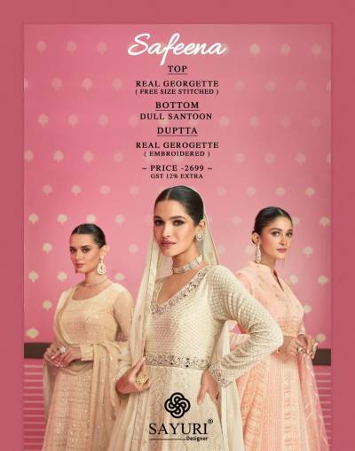 Safeena By Sayuri Designer Designer Partywear Dress Collection